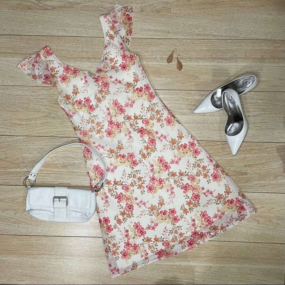 2/$50 Studio Y Cream Floral Dress